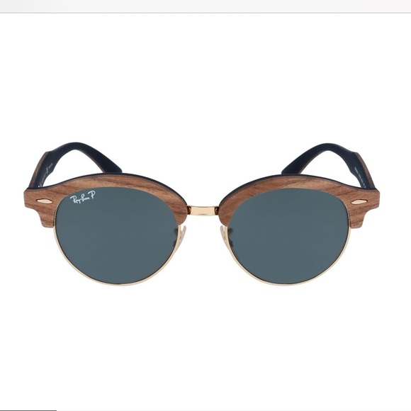 Ray-Ban Accessories - Ray-Ban Clubmaster Wood Frame Sunglasses